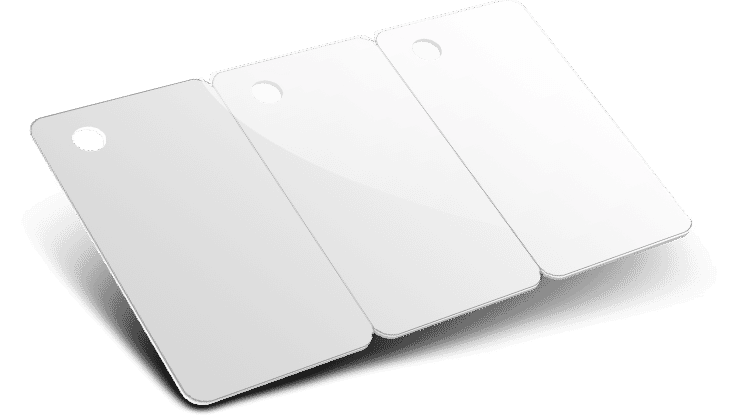 Tricartes PVC imprimées en Quadri recto & verso