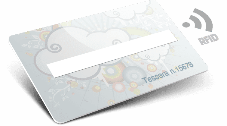 Card in plastica RFID con Numerazione e Campo firma
