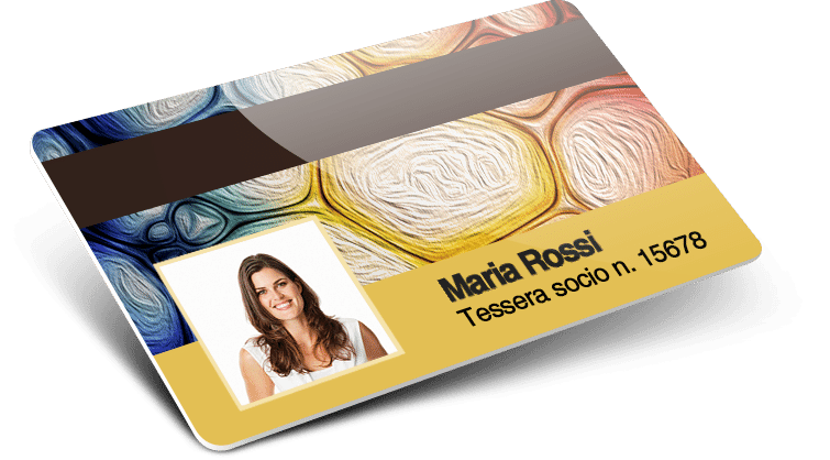 Tessere con Banda Magnetica e Numerazione + Nomi e cognomi + Foto