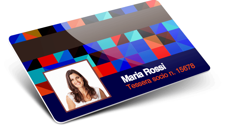 Tessere con Banda Magnetica e Numerazione + Nomi e cognomi + Foto