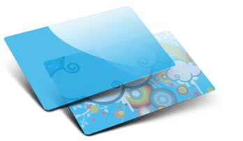 Card plastiche trasparenti colorate