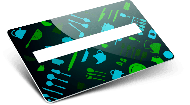 Card in plastica campo firma semplice