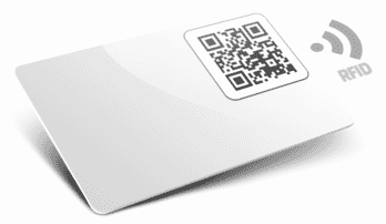 Cartes plastiques avec RFID avec QR Code