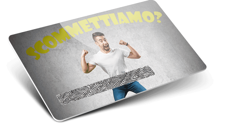 Cards in plastica con Scratch off grattabile