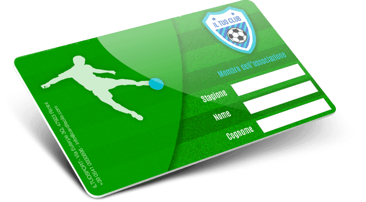 Tessere plastiche con numerazione + Nomi e cognomi + Campo firma