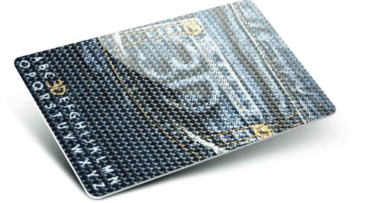 Cartes plastiques avec Numérotation + Effet 3D