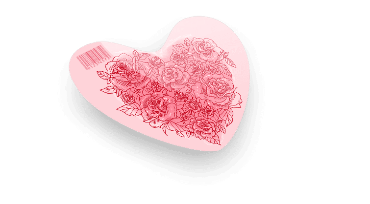 Carte PVC découpe personnalisée