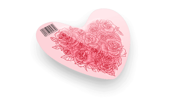 Carte PVC découpe personnalisée